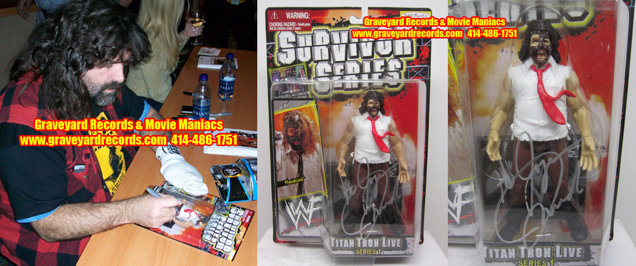 8" WWF Survivor Series Mankind / Mick Foley Autographed Figure